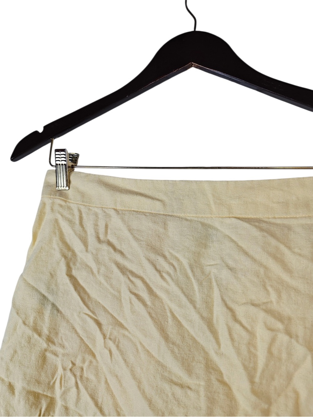 Old Navy Women's Butter Yellow Linen Blend Mini Skirt Small - Picture 3 of 6